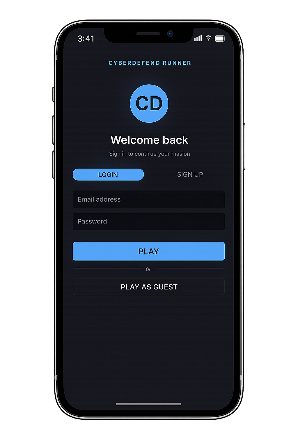 Figma — Login / Sign Up screen